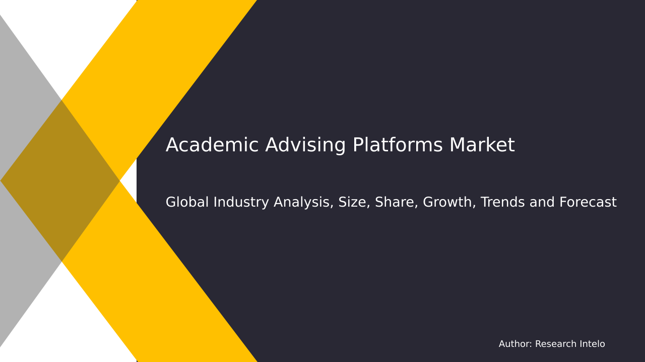 Academic Advising Platforms Market Research Report 2033